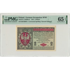 2 marki 1916 Generał - B - PMG 65 EPQ