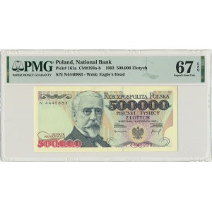 500.000 złotych 1993 - N - PMG 67 EPQ