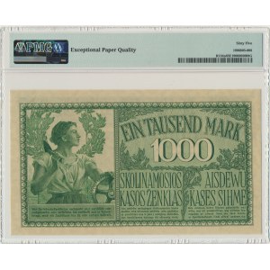 Kowno, 1.000 mark 1918 - A - 6 digital serial number - PMG 65 EPQ