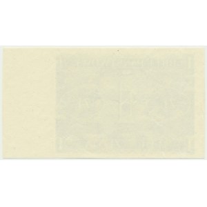 1 złoty 1938 - druk jednostronny