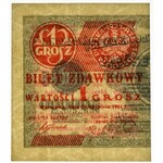 1 grosz 1924 - AO - lewa połowa -
