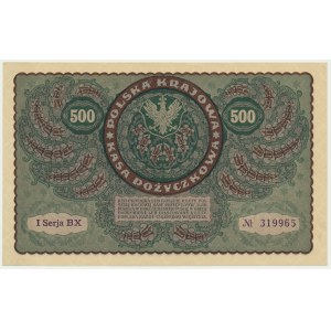 500 marek 1919 - I Serja BX -