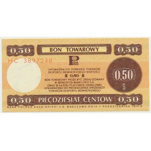 Pewex, 50 centów 1979 - HC - mały