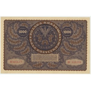 1.000 marek 1919 - III Serja AT -