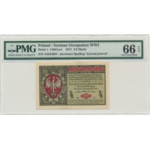 1/2 marki 1916 Jenerał - A - PMG 66 EPQ