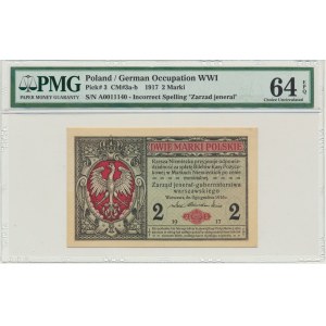 2 marki 1916 Jenerał - A - PMG 64 EPQ