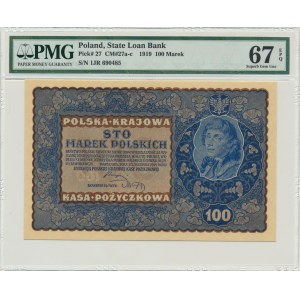 100 marek 1919 - IJ Serja R - PMG 67 EPQ