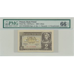 2 złote 1936 - CE - PMG 66 EPQ