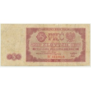 5 złotych 1948 - BF -