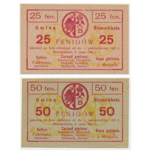 Bismarkhuta, 25 i 50 fenigów 1921 (2szt)