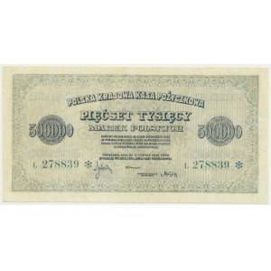 500.000 marek 1923 - L - 6 cyfr -