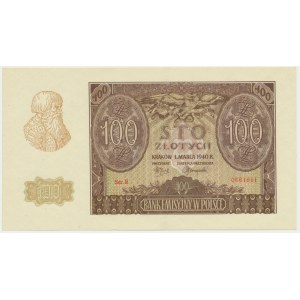 100 złotych 1940 - ZWZ - B -