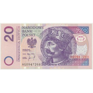 20 złotych 1994 - AG - rzadsza wczesna seria