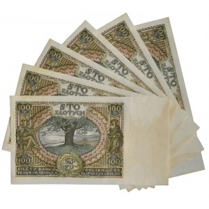 Zestaw 100 złotych 1934 - BO - (6 szt.)