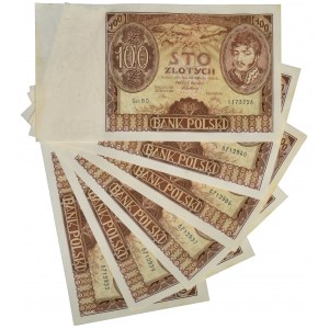 Zestaw 100 złotych 1934 (6 szt.)