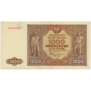 1.000 złotych 1946 - D - niegięty