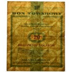 Pewex, 20 dolarów 1960 - Ch - z klauzulą - PMG 30