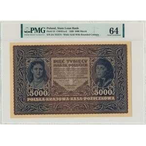 5.000 marek 1920 - III Serja A - PMG 64
