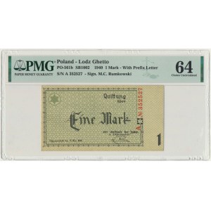 1 mark 1940 A series - 6 digit series - PMG 64 EPQ