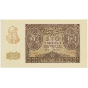 100 złotych 1940 - ZWZ - B -