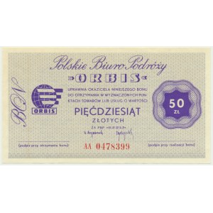 ORBIS, 50 złotych - AA - RZADKOŚĆ - pierwsza seria