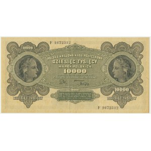 10.000 marek 1922 - F - emisyjna świeżość