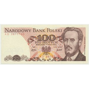100 złotych 1976 - AD - bardzo rzadka pierwsza seria