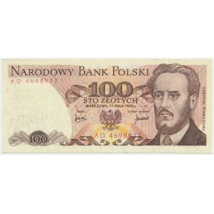 100 złotych 1976 - AD - bardzo rzadka pierwsza seria