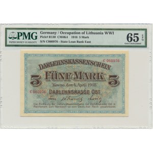 Kowno, 5 marek 1918 - C - PMG 65 EPQ