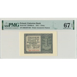 1 złoty 1941 - BB - PMG 67 EPQ