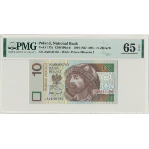 10 złotych 1994 - JA - PMG 65 EPQ