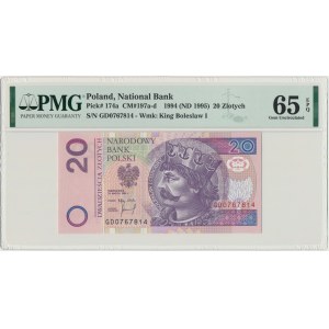 20 złotych 1994 - GD - PMG 65 EPQ