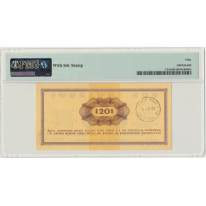 Pewex, 20 dolarów 1969 - FH - PMG 50 EPQ