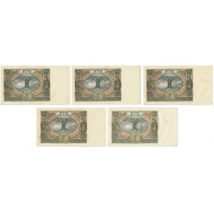 Zestaw 100 złotych 1934 (5 szt.)