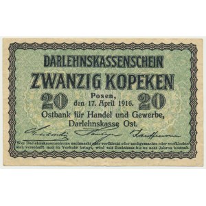 Posen, 20 kopecks 1916