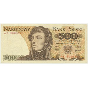 500 złotych 1976 - AE - bardzo rzadka seria