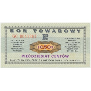 Pewex, 50 centów 1969 - GC -