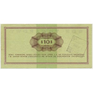 Pewex, 10 dolarów 1969 - Ef -