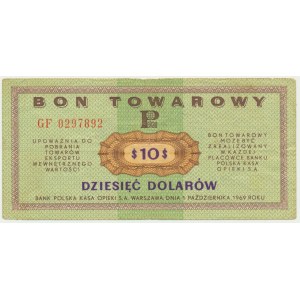 Pewex, 10 dolarów 1969 - GF -