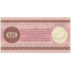 Pewex, 2 centy 1979 - HO - mały -