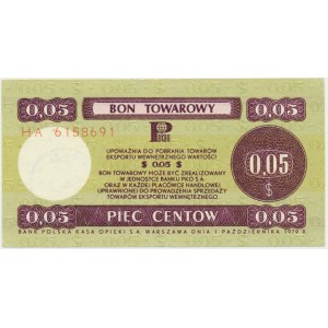 Pewex, 5 centów 1979 - HA - duży -