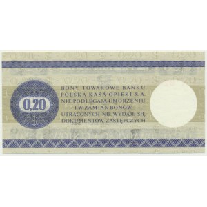 Pewex, 20 centów 1979 - HN - mały -