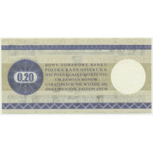 Pewex, 20 centów 1979 - HN - mały -