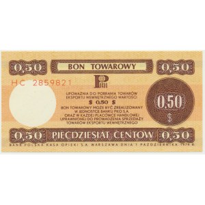 Pewex, 50 centów 1979 - HC - mały