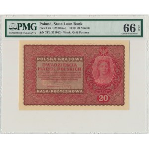 20 marek 1919 - II Serja FL - PMG 66 EPQ