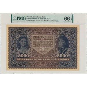 5.000 marek 1919 - III Serja A - PMG 66 EPQ