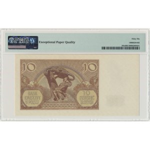 10 złotych 1940 - N - PMG 66 EPQ - London Counterfeit