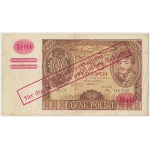 100 złotych 1934 - Ser. C.D. - fałszywy przedruk okupacyjny