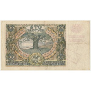 100 złotych 1934 - Ser. C.D. - fałszywy przedruk okupacyjny