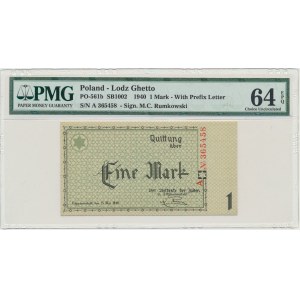 1 mark 1940 A series - 6 digit series - PMG 64 EPQ
